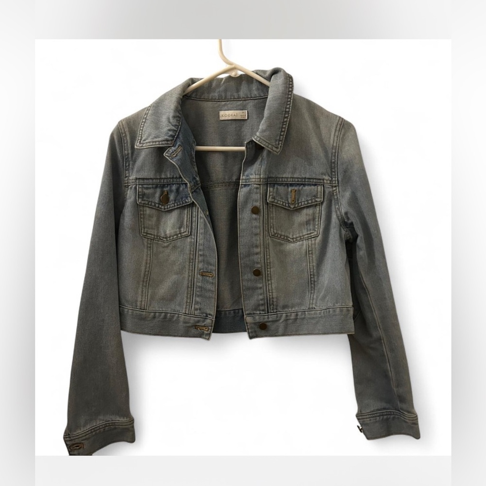 Kookai Denim Cropped Jacket